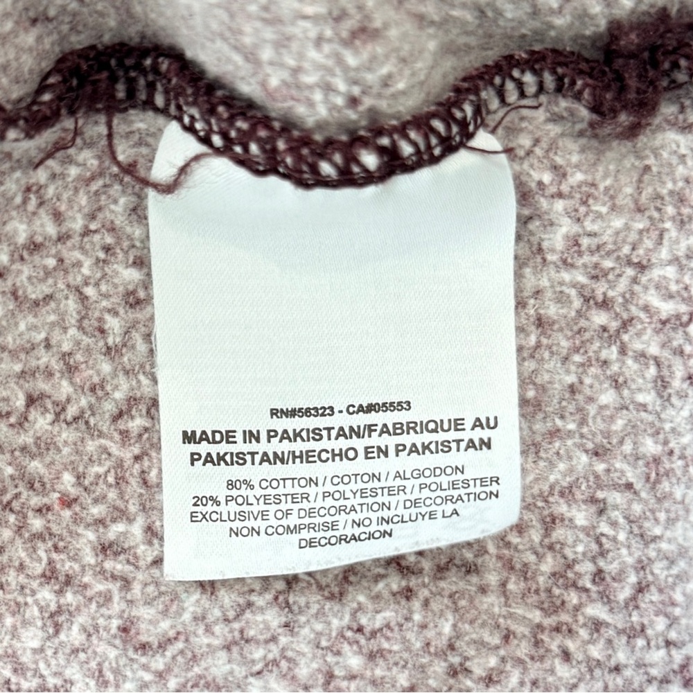 Nike Sportswear Club Fleece Cowl Neck Pullover Hoodie Burgundy Women’s Medium - Picture 5 of 6